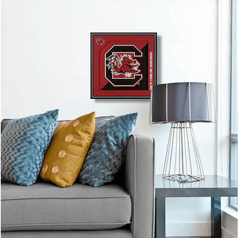Wall Art: South Carolina Gamecocks Logo Series 12"x12"