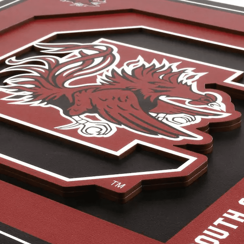 Wall Art: South Carolina Gamecocks Logo Series 12"x12"
