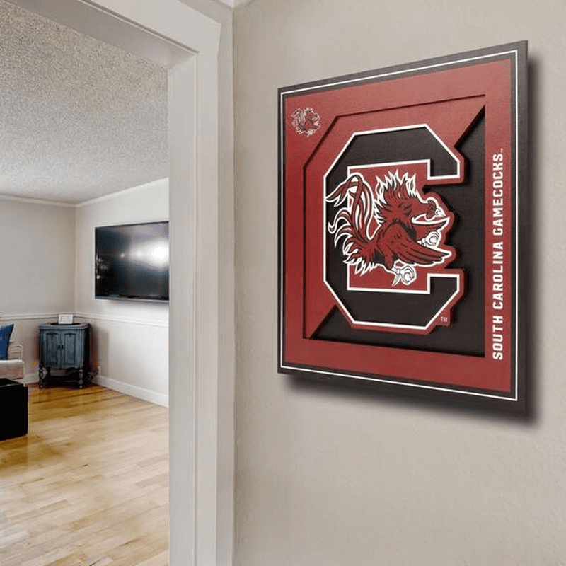 Wall Art: South Carolina Gamecocks Logo Series 12"x12"