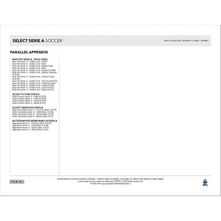Panini Select Serie A Soccer Hobby