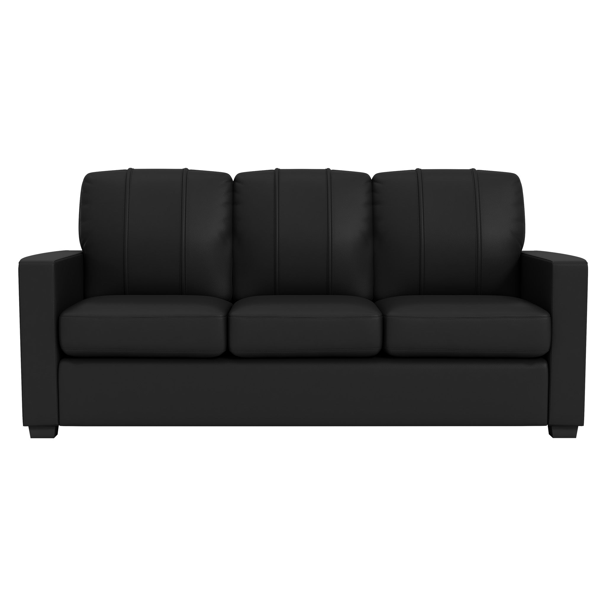 Silver Sofa with Carolina Hurricanes Logo