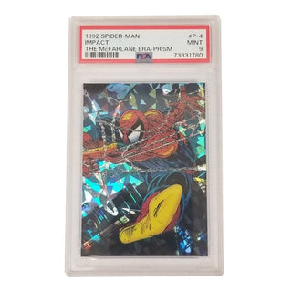 1992 Spider-Man Impact the McFarlane Era Prism #P-4 PSA 9