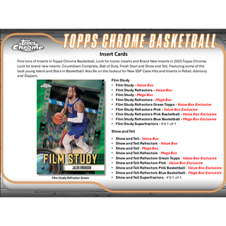 2024-25 Topps Chrome Basketball Blaster Box