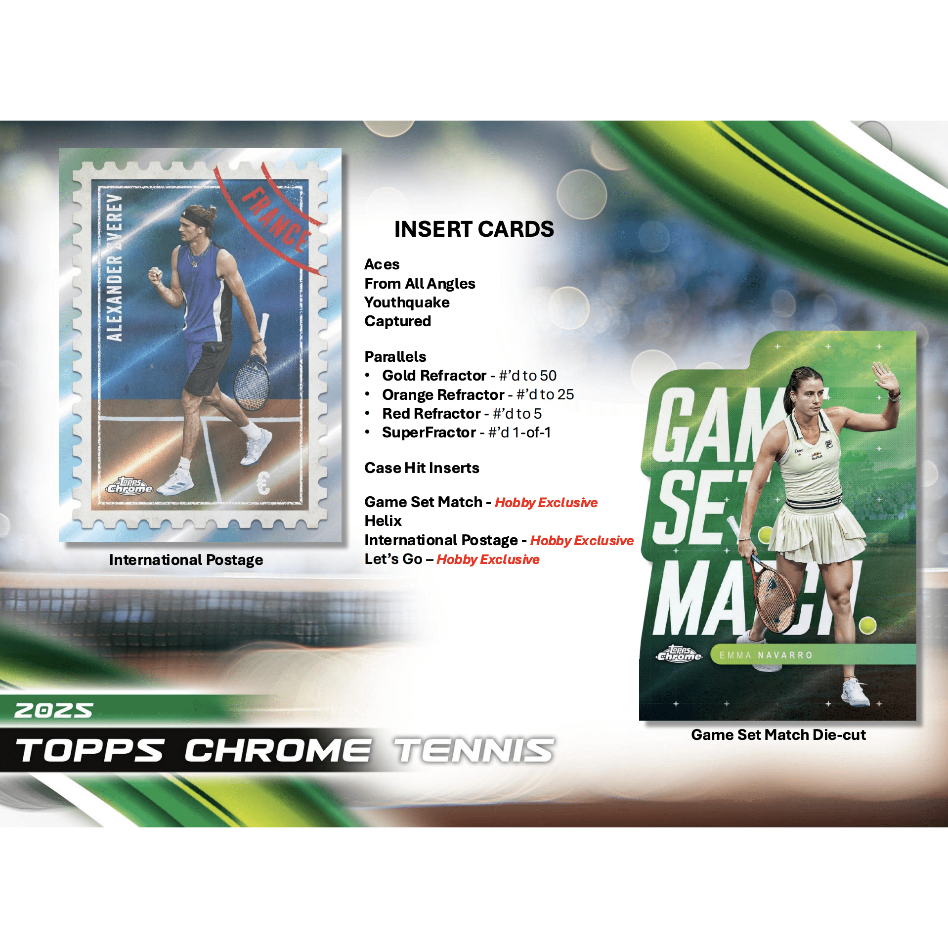 2025 Topps Chrome Tennis Hobby Box