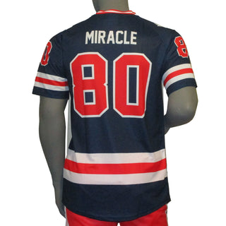 USA Hockey Adult Miracle on Ice 1980 Team Jersey Authentic Navy Tee