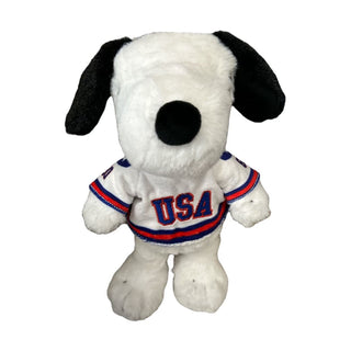 Snoopy USA Hockey Miracle on Ice Officially Licensed White Jersey 10 Inch Plush