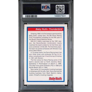 Jeff Gordon 1992 Traks Baby Ruth Ford Thunderbird PSA/DNA Certified AUTHENTIC