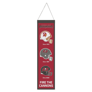 Banner: Tampa Bay Buccaneers - Wool – Premium 8" x 32"