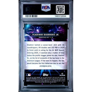 Vladimir Guerrero Jr. 2025 Topps Comic Chrome Planetary Pursuit - Sun #5 PSA 10