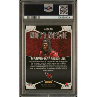 Marvin Harrison Jr. 2024 Panini Micro Mosaic #MMMHJ PSA 9
