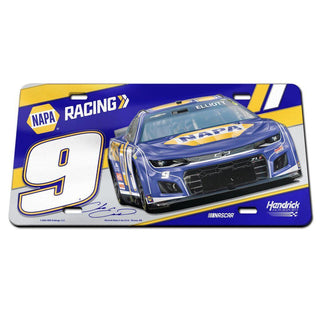 Chase Elliott Specialty Acrylic License Plate – NASCAR #9 Car