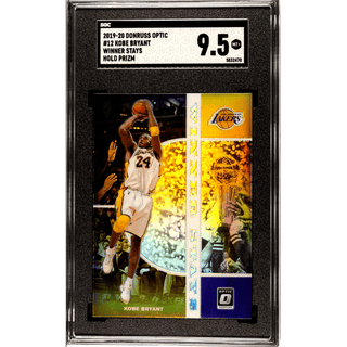 Kobe Bryant 2019-20 Donruss Optic Winner Stays Holo Prizm #12 SGC 9.5