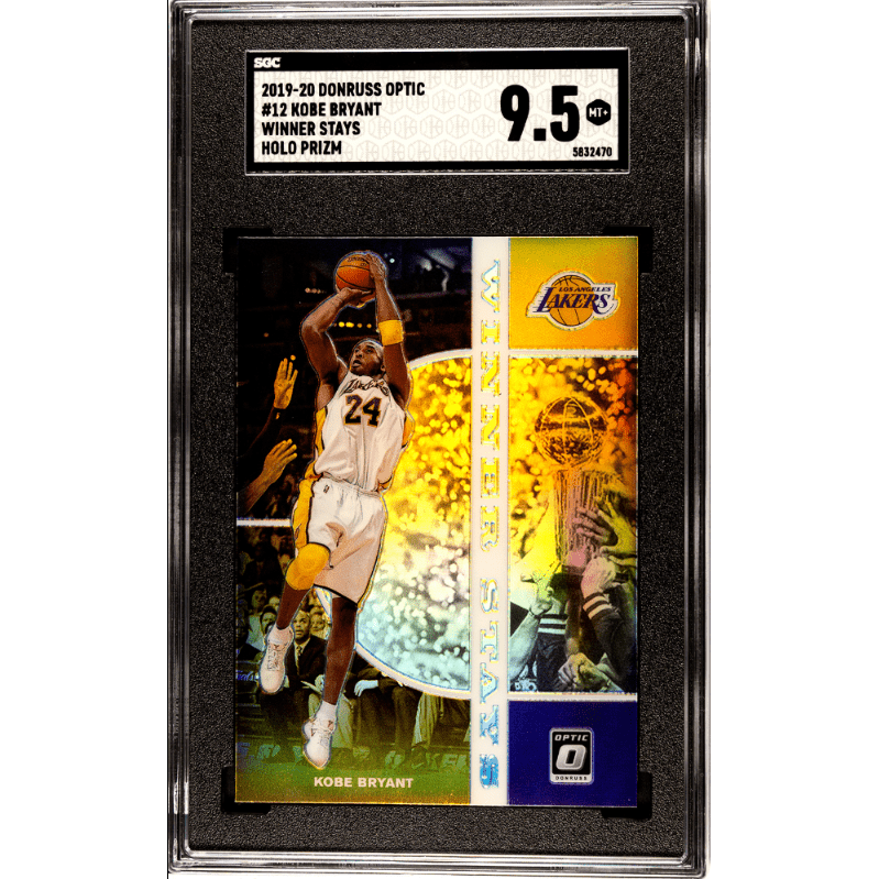 Kobe Bryant 2019-20 Donruss Optic Winner Stays Holo Prizm #12 SGC 9.5