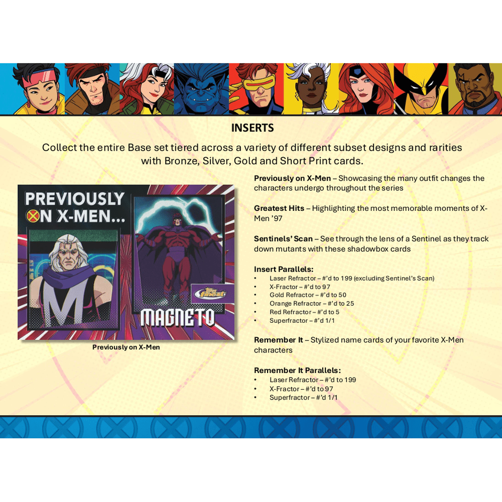 2024 Topps X-Men '97 Finest Hobby Pack