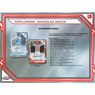 2025-26 Topps Chrome Bundesliga Soccer Hobby Pack