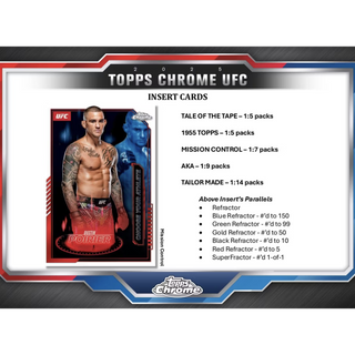 2025 Topps UFC Chrome Hobby Box