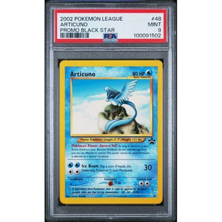 2002 ARTICUNO Pokemon League Promo Black Star #48 PSA 9