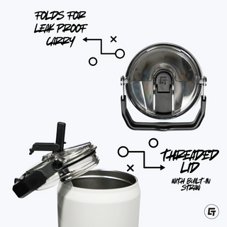 North Carolina Tar Heels - 40oz Carry Tumbler – Double-Wall Stainless Steel with Full-Color Logo