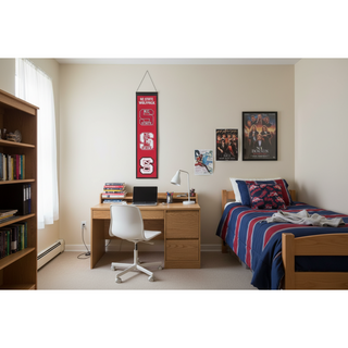 NC State Wolfpack College Vault Evolution Wool Banner – 8" x 32"