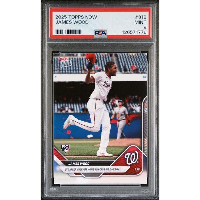 James Wood 2025 Topps Now #318 PSA 9