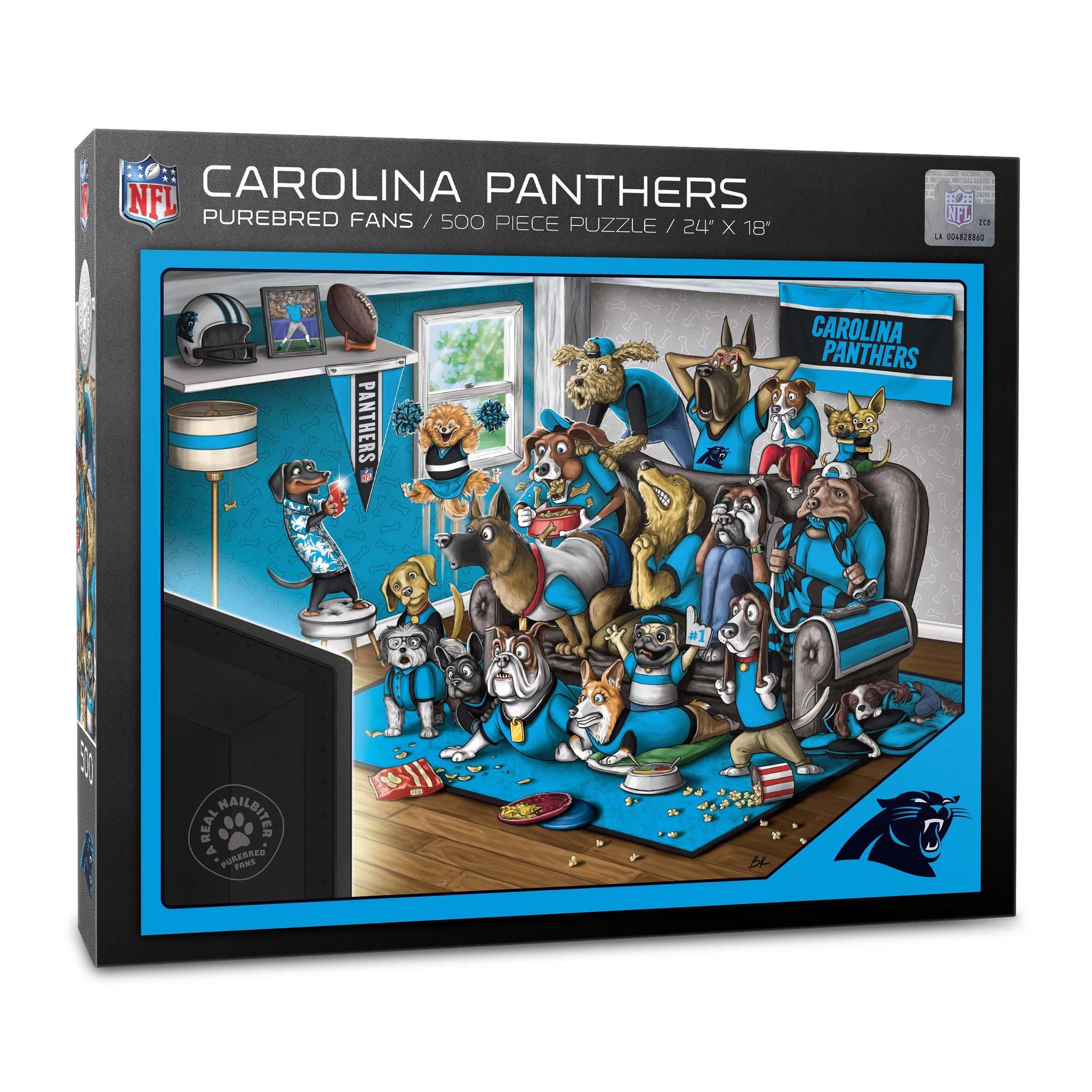 Carolina Panthers Purebred Fans- A Real Nailbiter 500 pc Puzzle