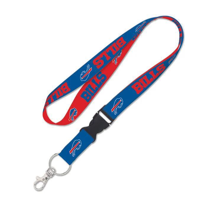 Lanyard: Buffalo Bills with Detachable Buckle 1"