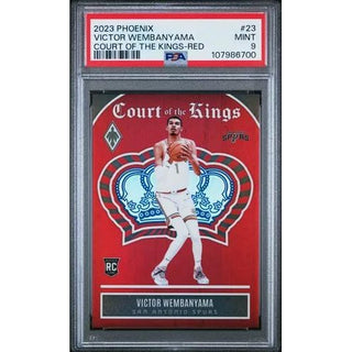 Victor Wembanyama 2023 Panini Phoenix Court Of The Kings #23 PSA 9