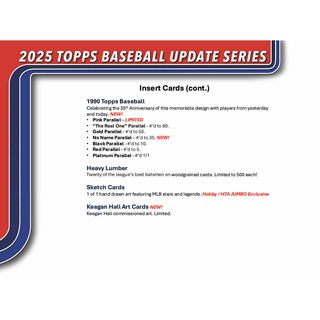 2025 Topps Update Series Baseball Hobby Pack