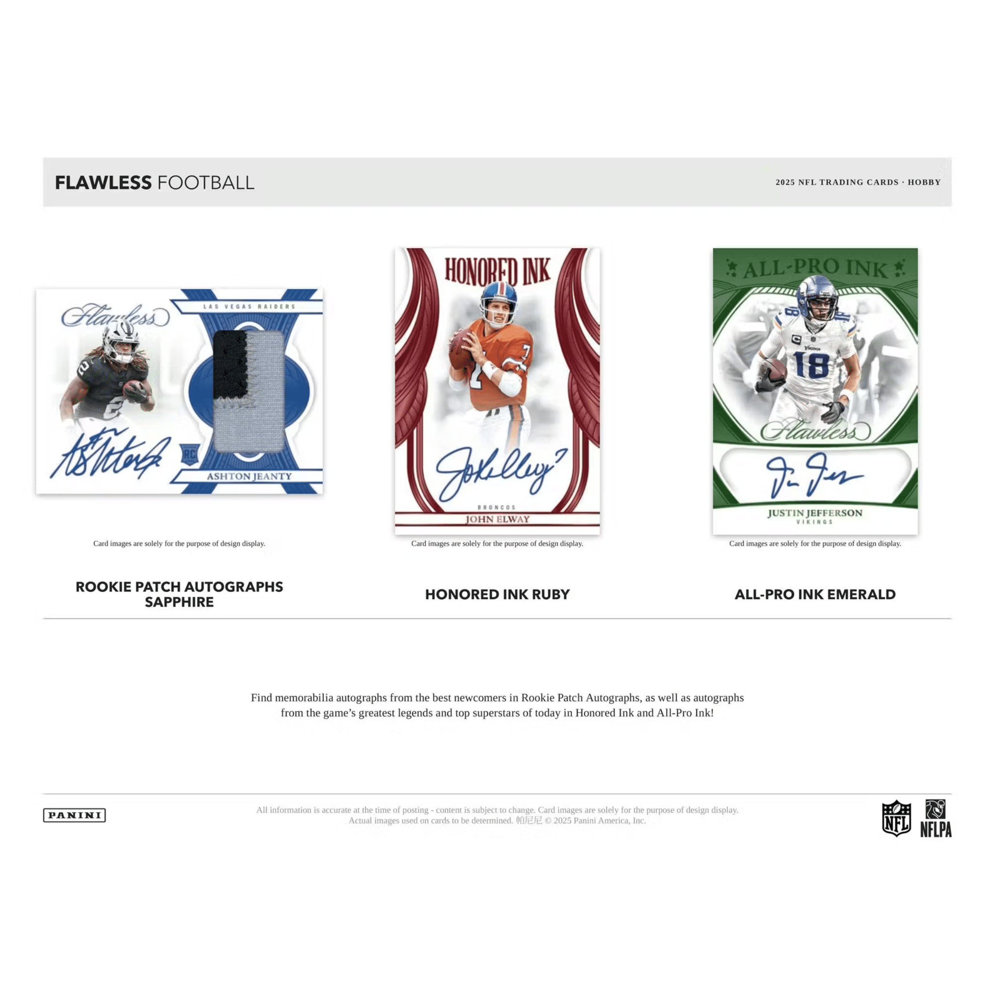 2025 Panini Flawless Football Hobby Box