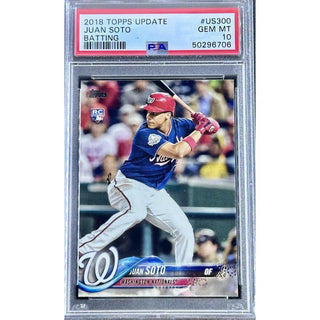Juan Soto 2018 Topps Update Batting #US300 PSA 10