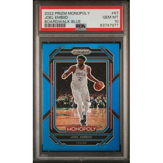 Joel Embiid – 2022 Panini Prizm Monopoly “Boardwalk Blue” #67