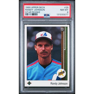 Randy Johnson 1989 Upper Deck Star Rookie #25 – PSA 8