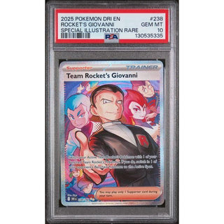 Pokemon: Dri En Rocket's Giovanni 2025 Special Illustration Rare #238 PSA 10