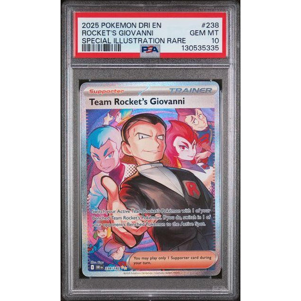 2025 Pokémon Giovanni SIR #238 PSA 10