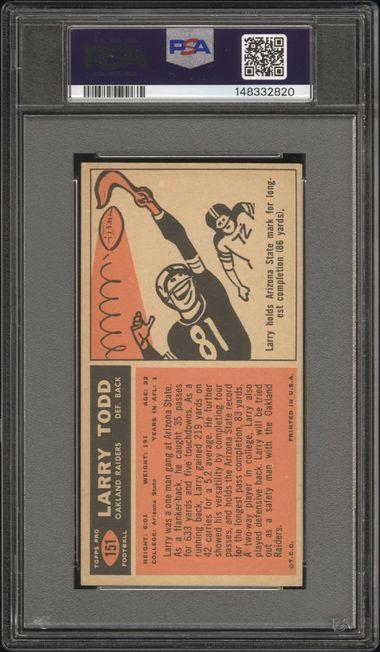 Larry Todd 1965 Topps #151 PSA 4