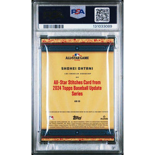 Shohei Ohtani 2024 Topps Update All-Star Stitches Relic #ASRSO – PSA 10