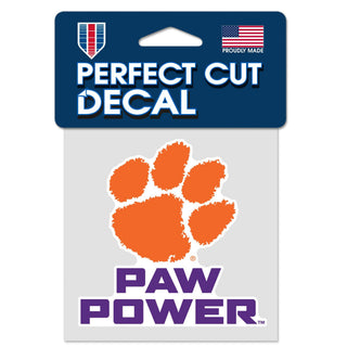 Clemson Tigers Paw Power Perfect Cut Color Decal – Multi-Use
