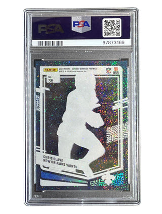 Chris Olave 2023 Clearly Donruss Holo Platinum 1/1 #35 PSA 10