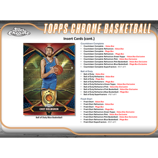 2024-25 Topps Chrome Basketball Mega Box