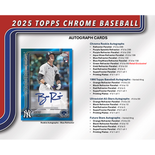 2025 Topps Chrome Baseball Hobby Pack