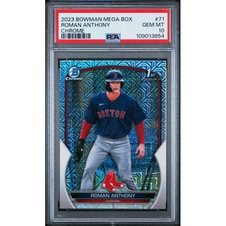 Roman Anthony 2023 Bowman Mega Box Chrome #71 PSA 10