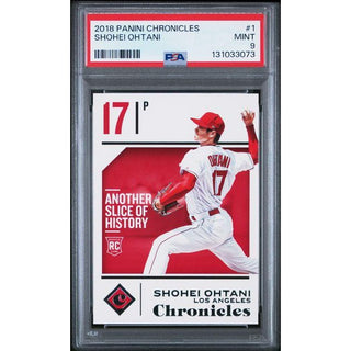 Shohei Ohtani 2018 Panini Chronicles #1 – PSA 9