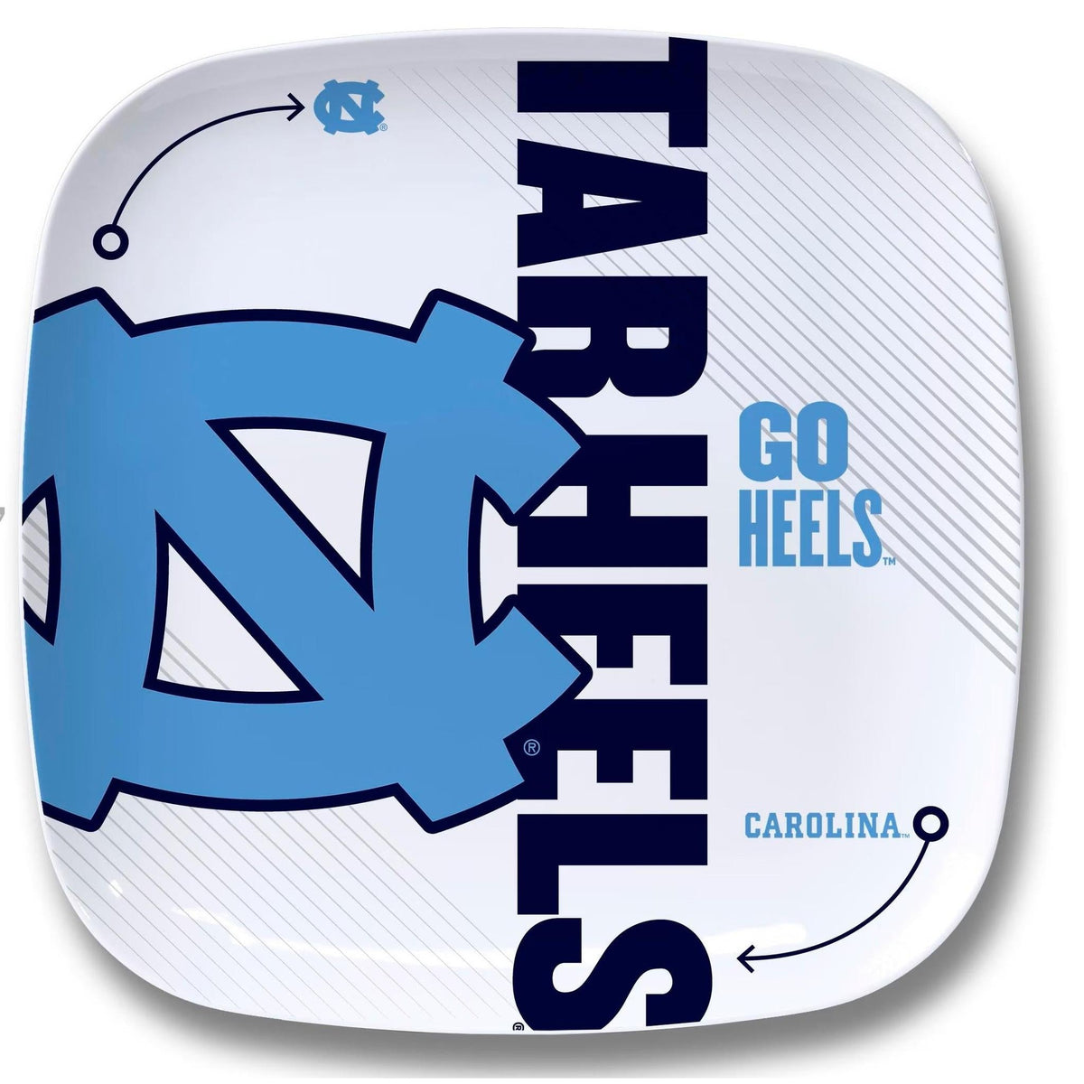 UNC Tar Heels Officially Licensed Party Plate 10.25" x 10.25"