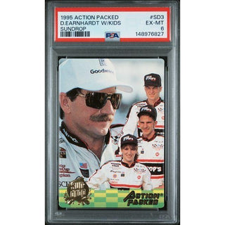 Dale Earnhardt #3 1995 Action Packed W/Kids Sundrop #SD3 PSA 6