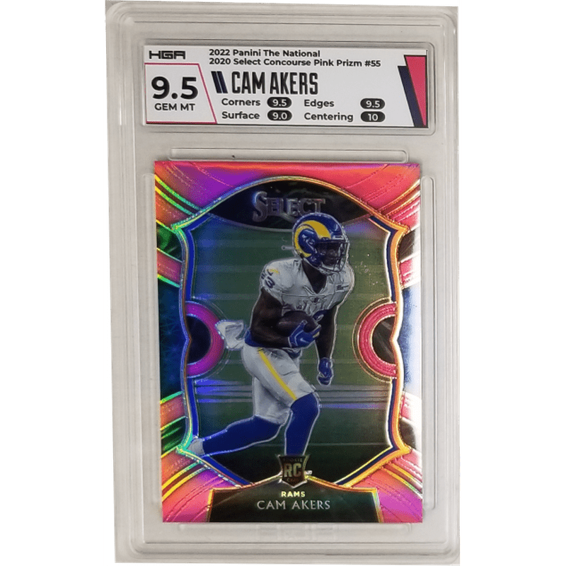 Cam Akers 2022 Panini The National 2020 Select Concourse Pink Prizm #55 HGA 9.5