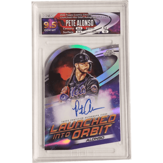 Pete Alonso: 2022 Topps Cosmic Chrome Launched Into Orbit Autograph #LIOA-PA HGA 9.5