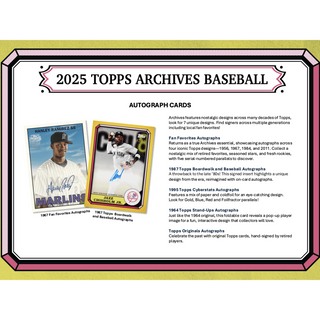 2025 Topps Archives Baseball Hobby Box