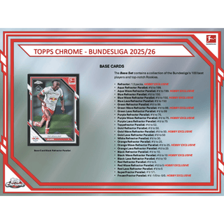 2025-26 Topps Chrome Bundesliga Soccer Hobby Pack