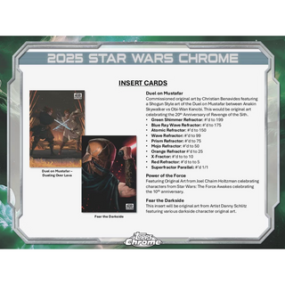 2025 Topps Star Wars Chrome Galaxy Hobby Box