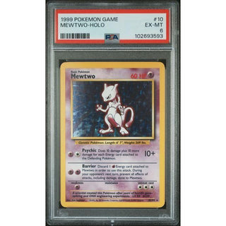 Mewtwo Holo 1999 Pokémon Base Set #10 PSA 6